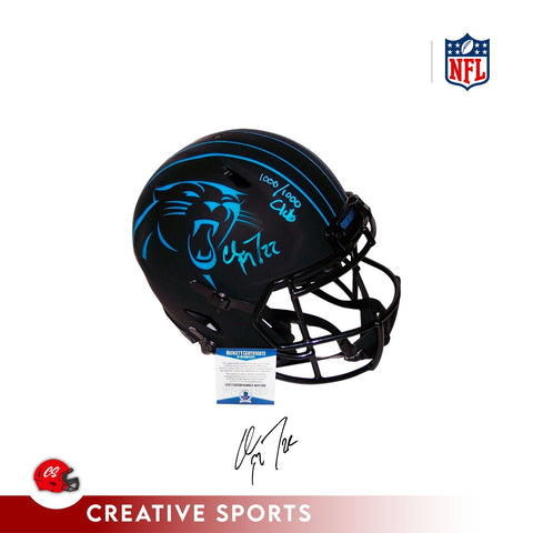 Christian McCaffrey Autographed Hand Signed Carolina Panthers Eclipse Full...