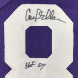 Autographed/Signed Carl Eller HOF 04 Minnesota Purple Football Jersey JSA COA