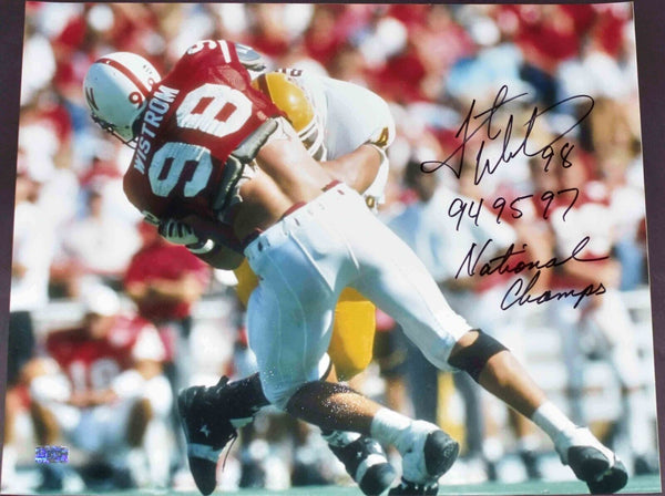 GRANT WISTROM SIGNED AUTOGRAPHED NEBRASKA CORNHUSKERS 16x20 PHOTO COA