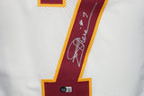 Joe Theismann Autographed/Signed Pro Style White XL Jersey Beckett 35533