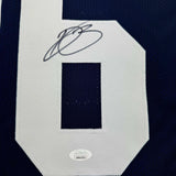 Autographed/Signed Daron Bland Dallas Thanksgiving Football Jersey JSA COA