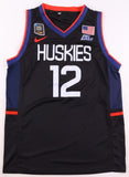 Cam Spencer Signed UConn Huskies Jersey /2024 Memphis Grizzlies Draft Pk (PSA)