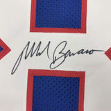 Autographed/Signed Mark Bavaro New York Blue Football Jersey JSA COA