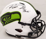 RUSSELL WILSON AUTO SEAHAWKS LUNAR ECLIPSE FULL SIZE HELMET GO HAWKS 194033