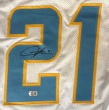 LaDainian Tomlinson San Diego Signed White Football Jersey BAS