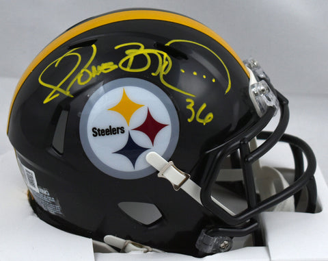 Jerome Bettis Autographed Pittsburgh Steelers Speed Mini Helmet - Beckett W Holo