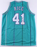 Glen Rice Signed Charlotte Hornets Teal Jersey (Fiterman Sports Hologram)