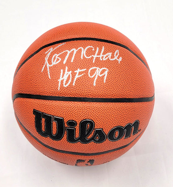 Kevin McHale Signed Celtics Wilson NBA Replica Basketball W/ HOF 99 Beckett