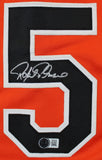 Rafael Palmeiro Authentic Signed Orange Pro Style Jersey BAS Witnessed