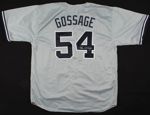 Goose Gossage Signed New York Yankees Jersey (LEAF) World Series Champs (1978)