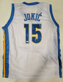 NIKOLA JOKIC SIGNED PRO STYLE CUSTOM XL STAT JERSEY JSA STICKER