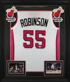 Duncan Robinson Signed White Pro Style Miami Vice Framed Jersey JSA Witness