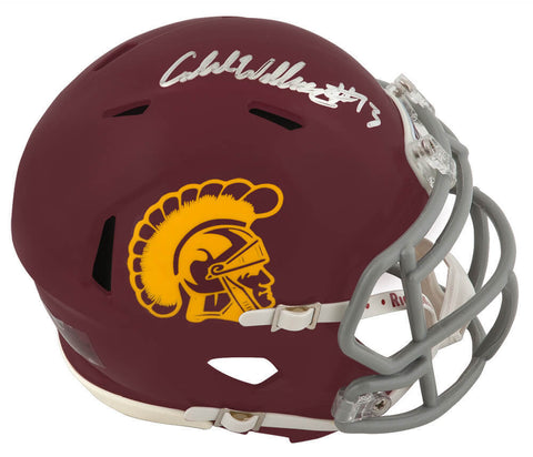 Caleb Williams Signed USC Trojans Riddell Speed Mini Helmet (Fanatics)