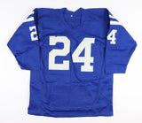 Lenny Moore Signed Baltimore Colts Career Stat Jersey Inscribed "HOF 75" JSA COA