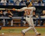 Manny Machado Signed Orioles 16x20 Batting Swing Orange Glove Photo- JSA W Auth