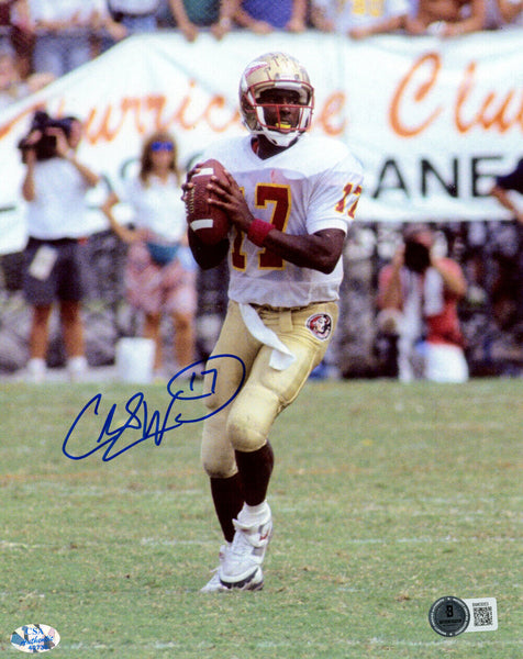 Charlie Ward Signed Florida State Seminoles 8x10 Photo Beckett 47258