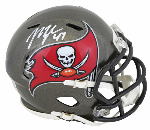 Buccaneers John Lynch Authentic Signed Speed Mini Helmet BAS Witnessed