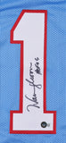 Warren Moon Signed Houston Oilers Jersey Insc. HOF 06 (Beckett) 9xPro Bowl QB