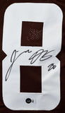 Jeremiah Owusu-Koramoah Signed Brown White # Pro Style Jersey -Beckett W Holo