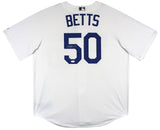 Dodgers Mookie Betts Authentic Signed White Majestic Cool Base Jersey JSA Wit