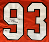 Jakub Voracek Philadelphia Signed Orange Hockey Jersey BAS