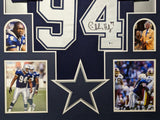 FRAMED DALLAS COWBOYS CHARLES HALEY AUTOGRAPHED SIGNED JERSEY BECKETT COA