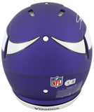 Vikings Jordan Addison Signed Full Size Speed Proline Helmet BAS Witnessed