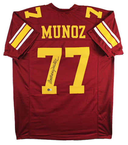 USC Anthony Munoz Authentic Signed Maroon Pro Style Jersey BAS Witnessed