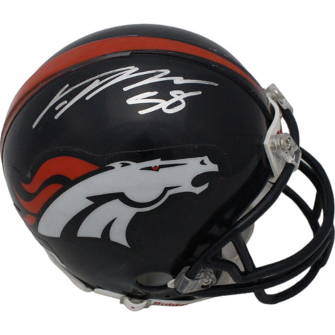 Von Miller Autographed Denver Broncos VSR4 Mini Helmet Beckett 44196