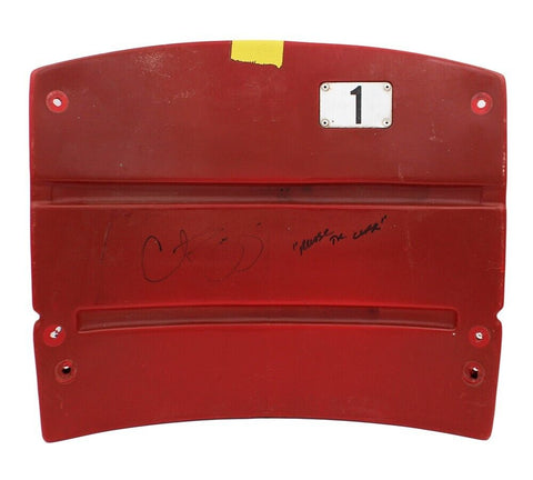 Curt Schilling Autographed/Signed Fenway Park Stadium Red Seat Back - Reverse