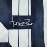 Autographed/Signed Aaron Boone New York Pinstripe Baseball Jersey Beckett COA