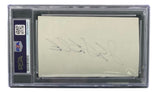 John Stockton Utah Jazz Signed Slabbed Book Cut Signature PSA/DNA