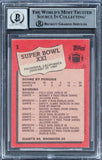 Giants Phil Simms Authentic Signed 1987 Topps #1 Card Auto Graded 10! BAS Slab