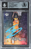 Lakers Shaquille O'Neal Signed 2000 UD Encore Upper Realm #UR1 Card BAS Slab