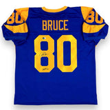 Isaac Bruce Autographed Signed Jersey with HOF - Royal - Beckett Authenticated