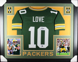 JORDAN LOVE (Packers green SKYLINE) Signed Autographed Framed Jersey Beckett