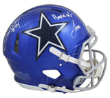 Cowboys DeMarcus Ware "America's Team" Signed Flash F/S Speed Proline Helmet BAS