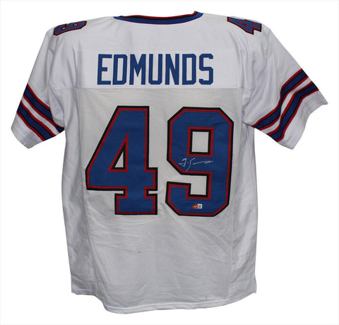 Tremaine Edmunds Autographed/Signed Pro Style White XL Jersey Beckett 38411