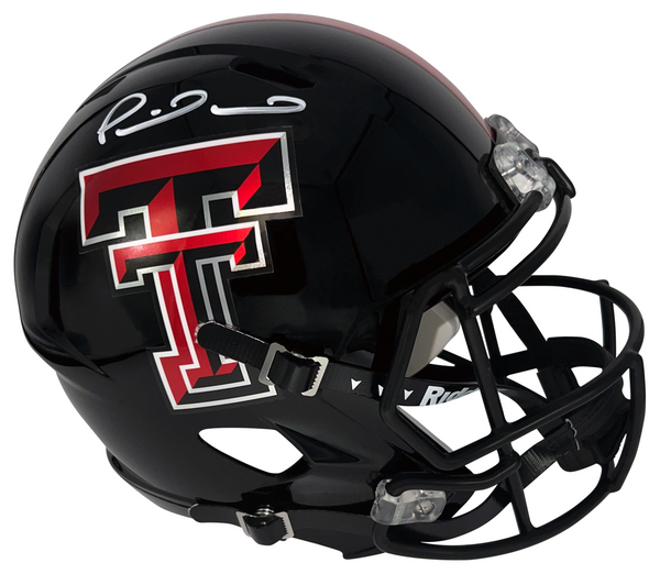 PATRICK MAHOMES II SIGNED TEXAS TECH RED RAIDERS FULL SIZE SPEED HELMET BECKETT