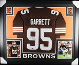 MYLES GARRETT (Browns brown SKYLINE) Signed Autographed Framed Jersey Beckett