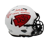 Dick Vermeil & Trent Green Signed Kansas City Chiefs Speed Auth Lunar Helmet/Ins