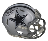 Cowboys Jimmy Johnson Authentic Signed Speed Mini Helmet BAS Witnessed