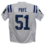 Kwity Paye Autographed/Signed Pro Style White XL Jersey Beckett 39000