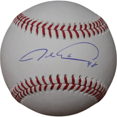 Jacob DeGrom Autographed/Signed Texas Rangers OML Baseball FAN 46785