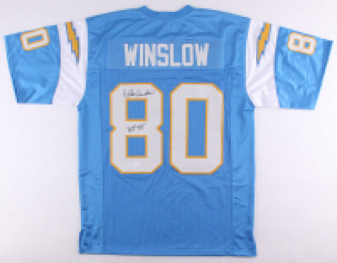 Kellen Winslow Signed Chargers Jersey Inscribed "HOF 95" (JSA COA) 5xPro Bowl TE