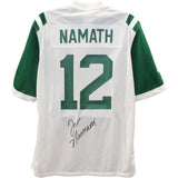 Joe Namath Autographed New York Jets White Nike Classic XL Jersey Beckett 48617