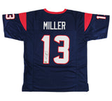 Braxton Miller Signed Houston Custom Blue Jersey