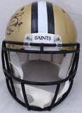 DREW BREES AUTOGRAPHED SAINTS FULL SIZE AUTH SPEED HELMET SB MVP BECKETT 191125