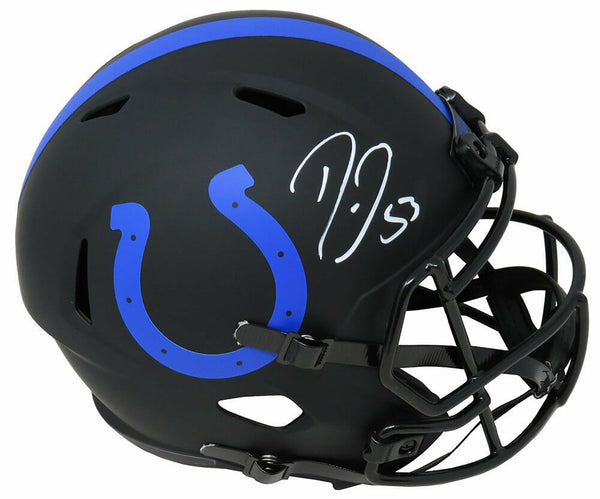 Darius Leonard Signed COLTS Eclipse Riddell Speed F/S Replica Helmet - SCHWARTZ