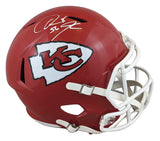 Chiefs Derrick Johnson Signed Full Size Speed Rep Helmet W/ Case BAS Witnessed